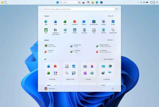Windows 11 đang thử nghiệm thanh tác vụ có thể
