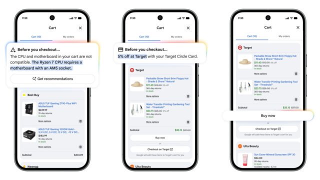 Google ra mắt giỏ hàng phổ quát giúp mua sắm