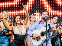 Eva Longoria gây choáng tại Cannes: Bộ váy cổ xẻ XXL, lắc hông bên Kendji Girac gây chấn động