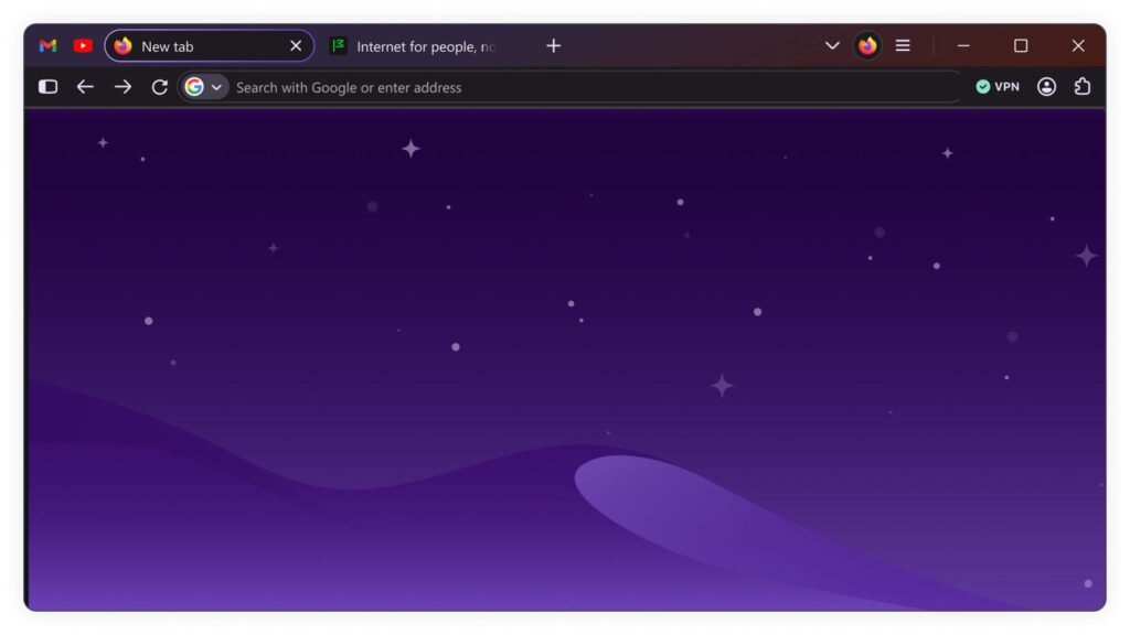 Firefox New Project Nova Giao diện Tab tròn