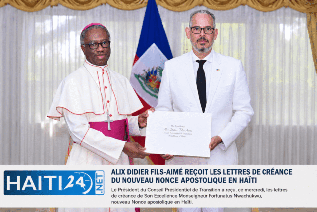 Alix Didier Fils-Aimé nhận giấy ủy nhiệm của tân Sứ
