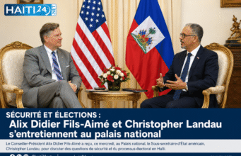 An ninh và bầu cử: Alix Didier Fils-Aimé và Christopher Landau phát biểu tại cung điện quốc gia Tin tức mới nhất từ Haiti: Chính trị, An ninh, Kinh tế, Văn hóa.