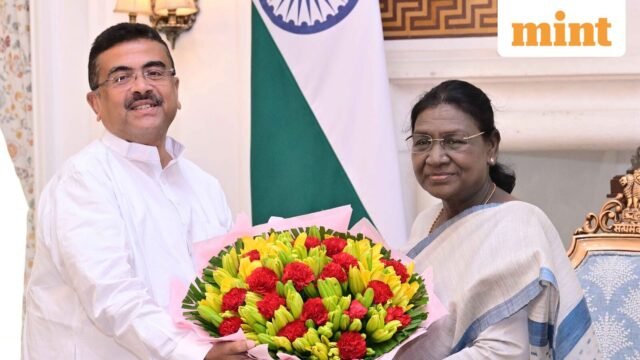 CM Tây Bengal Suvendu Adhikari gặp Tổng thống Murmu, Thủ