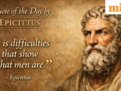 Câu nói trong ngày của Epictetus về những khó khăn: “Chính những khó khăn mới cho thấy con người như thế nào”