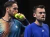 Roland Garros. Albano Olivetti và Théo Arribagé không nắm bắt được cơ hội