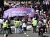 Sống Haute-Savoie. G7 ở Évian: đám rước khởi hành đến Geneva, hàng nghìn người biểu tình trên đường phố