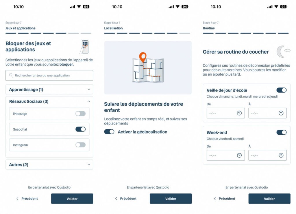 Bouygues Telecom Thời trang trẻ em Kiểm soát của phụ huynh 2