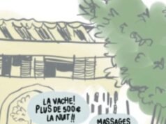 Hài hước. Bức vẽ trong ngày: khách sạn ở Bruel… có hay không có mát-xa?