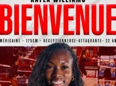 Kayla Williams, post 4 tràn đầy năng lượng, đến Saint-Dié