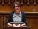 Annie Genevard tại Thượng viện cảnh báo: “Chúng ta không được mạo hiểm để văn bản này bị đưa lên kệ”.