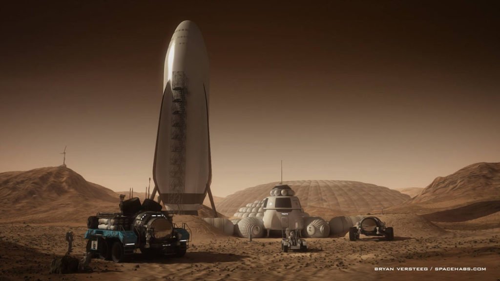 BFR SpaceX Sao Hỏa
