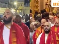 Anant Ambani tặng tóc cho đền Tirumala trước lễ kỷ niệm ngày cưới của anh ấy. Đồng hồ