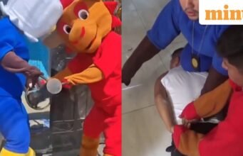Cảnh sát Peru hóa trang thành linh vật World Cup để gây bất ngờ cho nghi phạm buôn ma túy