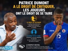 Patrice Dumont có quyền chỉ trích, các cầu thủ có quyền im lặng Tin tức mới nhất từ Haiti: Chính trị, An ninh, Kinh tế, Văn hóa.