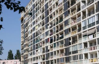 ở Mulhouse, tháp HLM có khả năng cách nhiệt