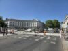 (Ảnh trong ngày) Các công trình lớn được khởi công tại Place Jean Jaurès ở Tours, giao thông cắt giảm