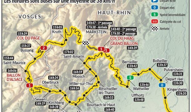 Lộ trình chính thức của Tour. Nguồn TdF