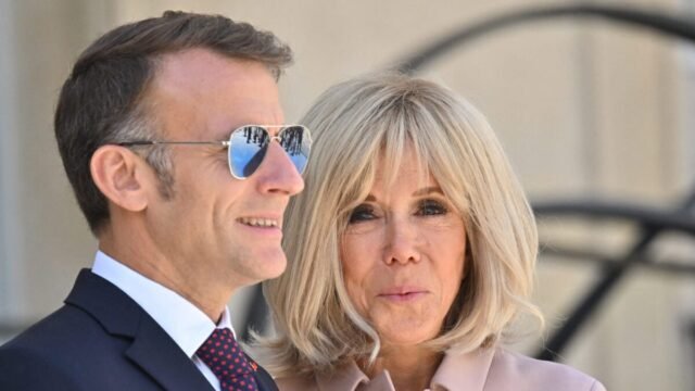 Emmanuel và Brigitte Macron tại buổi hòa nhạc của BTS: