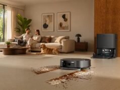 Lefant M210 Omni: robot hút bụi nhỏ gọn có con lăn tự làm sạch và lực hút 20.000 Pa