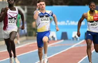 Điền kinh. Cú đúp khó tin 100m-200m của Alsatian Théo Schaub tại giải vô địch Pháp
