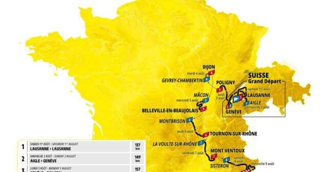 Tour de France nữ 2026. Hồ sơ, thời gian biểu,