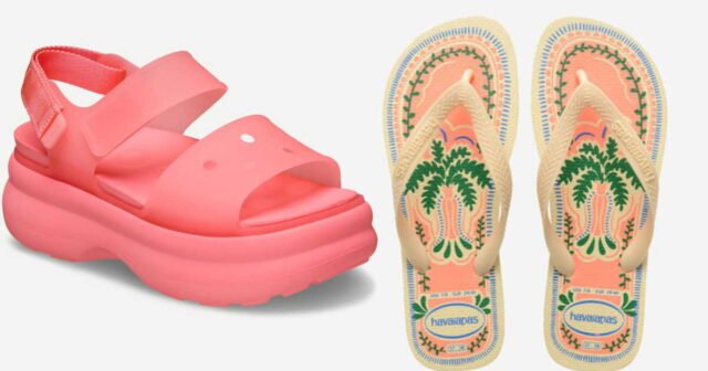Crocs và Havaianas: dép xỏ ngón và guốc đã thống