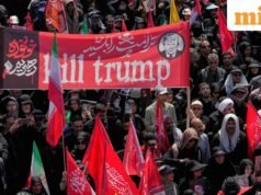 ‘Máu trả máu’, ‘Chúng tôi giết Trump’ và Trump trong quan tài: Chiến dịch Graffiti và bảng quảng cáo chống Mỹ ngày càng tăng của Iran