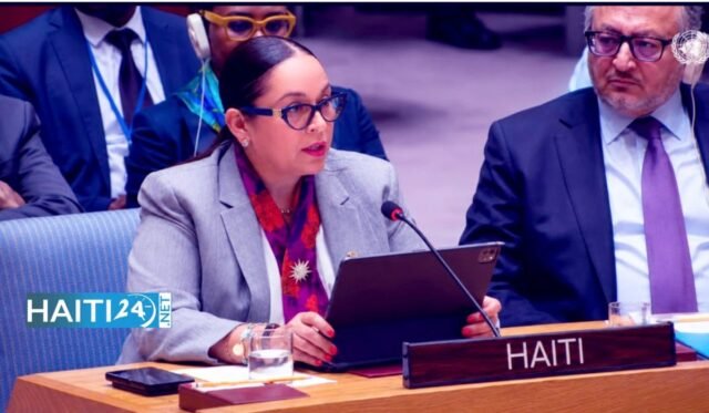 Tại Liên Hợp Quốc, Raina Forbin bán một Haiti mà