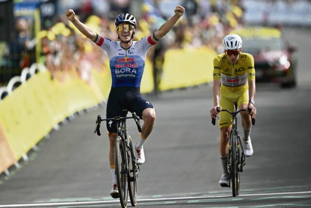 Tour de France 2026: chặng 15, Evenepoel thắng Pogacar; Vingegaard,