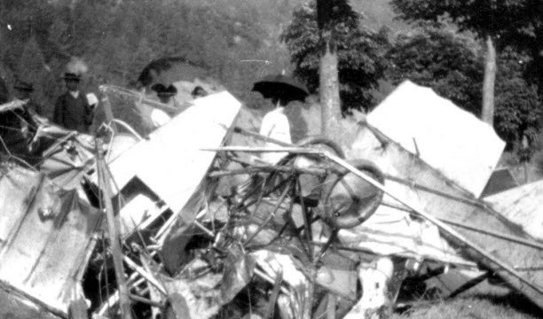 Tháng 6 năm 1917, một chiếc máy bay Pháp rơi ở Fellering. Ảnh được cung cấp